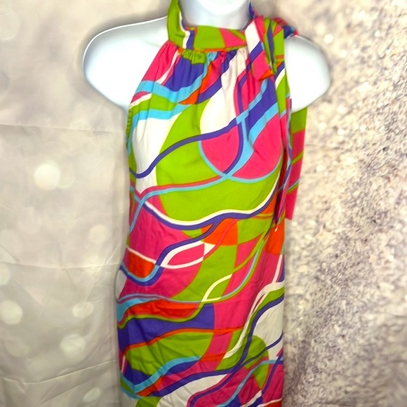 Buckhead Betty Small Neon Sleeveless Dress - Picture 6 of 13